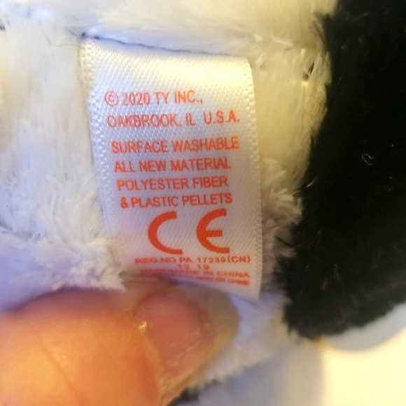 NWT Ty Beanie Boo 🐼 Panda Bamboo Plush Toy - Picture 8 of 9